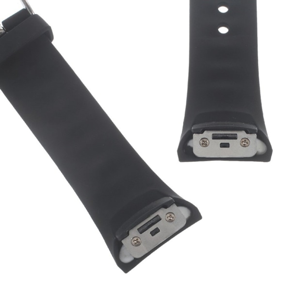 Samsung Gear Fit 2 Silikoni Kellon Ranneke - Musta Black
