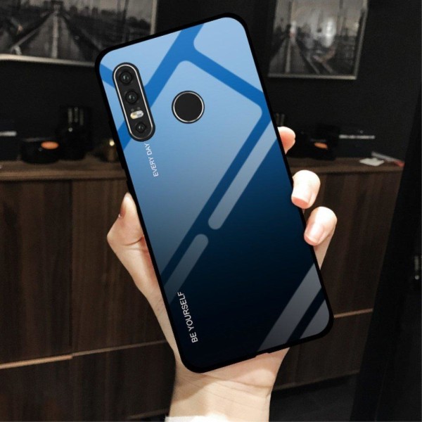Huawei P30 Lite gradient suojakotelo - Sininen / Musta Blue
