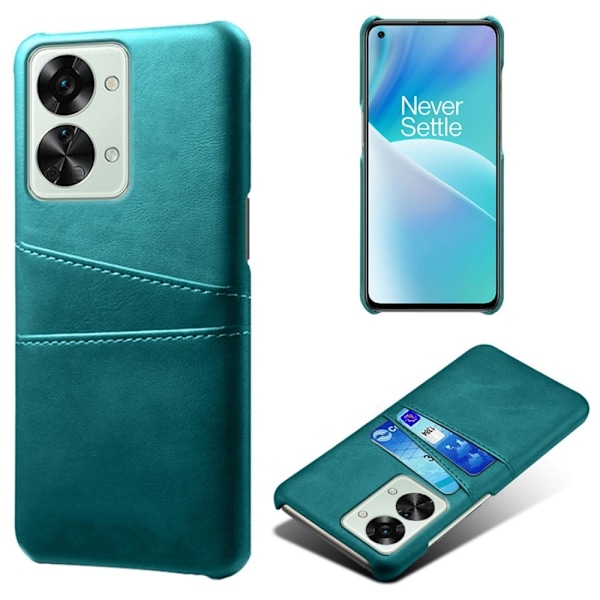 OnePlus Nord 2T skal med korthållare - Grön Grön