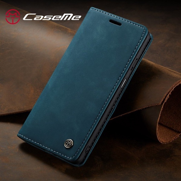 CaseMe OnePlus 7 Vintage Etui - Blå Blue