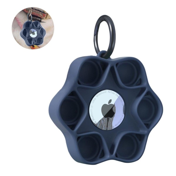 AirTags press bubble silicone cover - Midnight Blue Blå
