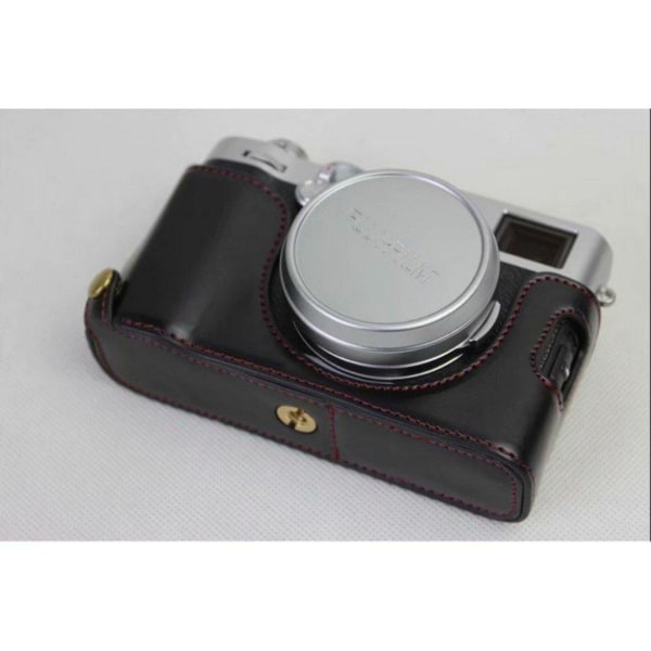 Fujifilm X100F kameraskydd konstläder slitagetålig - Svart Svart