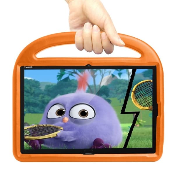 Huawei MediaPad M5 10 / M6 10.8 støtsikkert etui i sparrow-stil - Oransje Orange