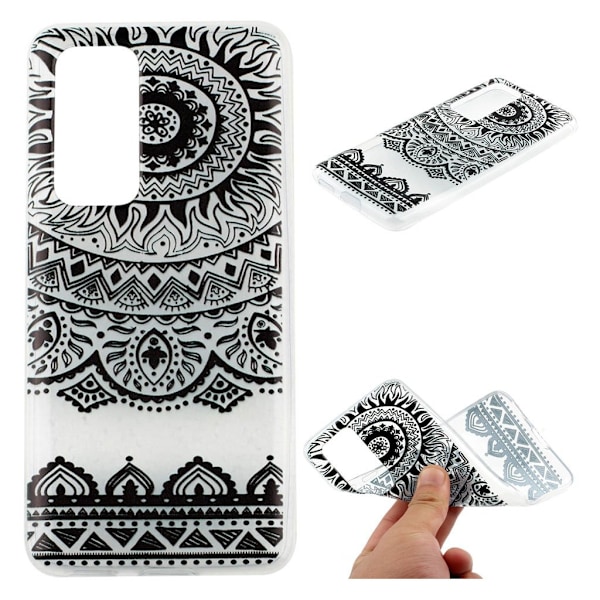 Deco Huawei P40 Pro cover - Unikt Mønster Black