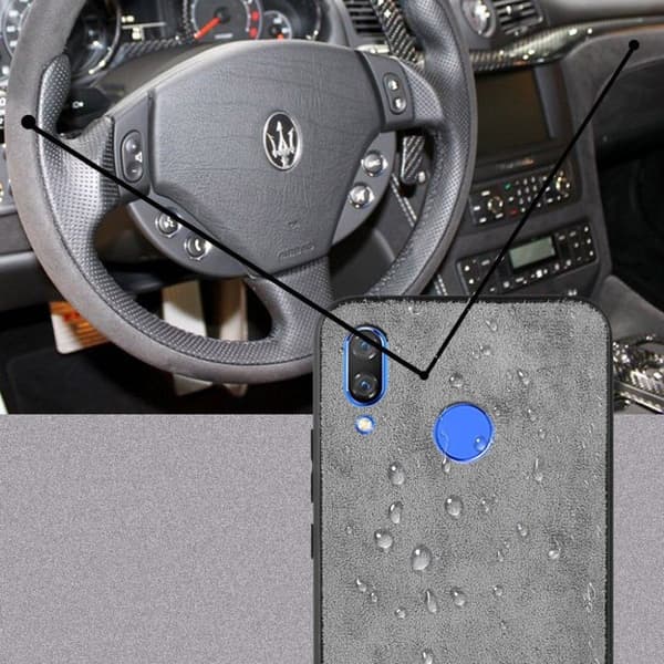 iPhone XS retro hybrid etui i fløjlsstof - Grå Silver grey