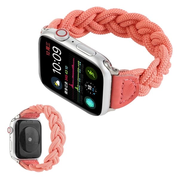 Apple Watch Series 6 / 5 44mm woven braid watch band - Rose Rosa