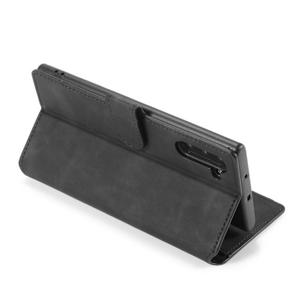 DG.MING Samsung Galaxy Note 10 Retro kotelot - Musta Black