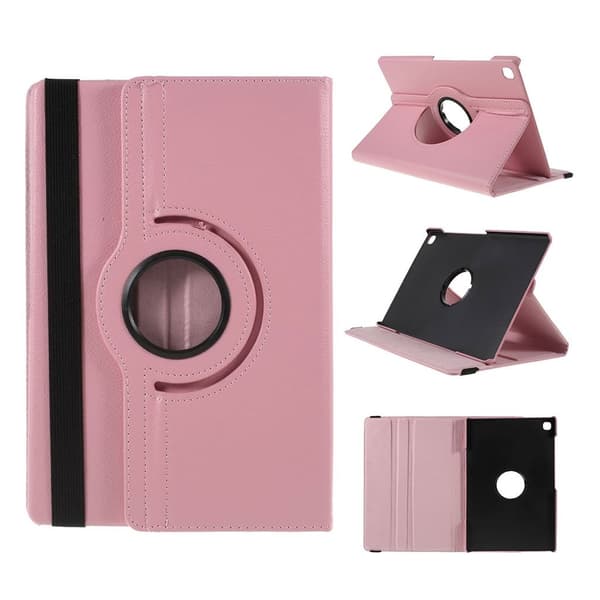 Samsung Galaxy Tab S5e litchi nahkakotelo - Pinkki Pink