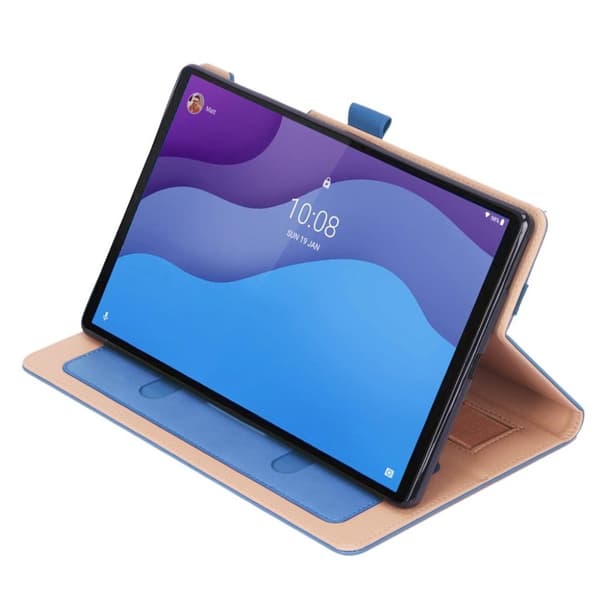Lenovo Tab M10 HD Gen 2 läderfodral i affärsstil - Blå Blå