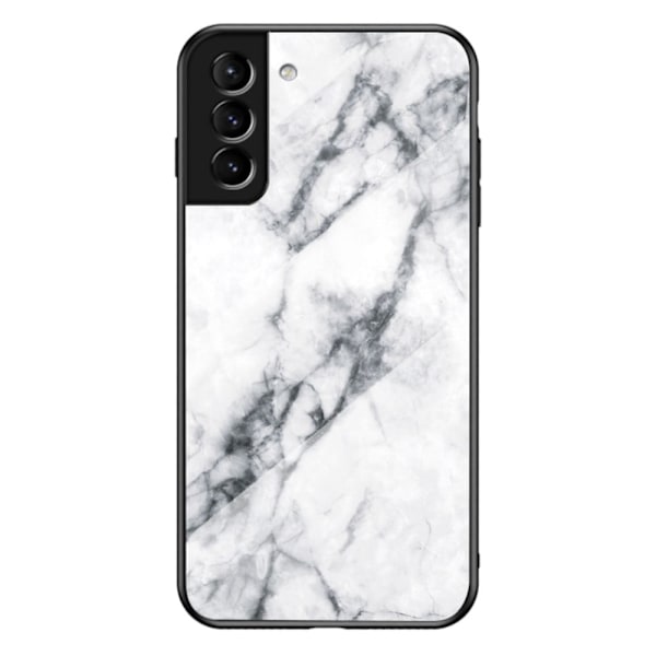 Fantasy Marble Samsung Galaxy S22 Plus Cover - Hvid Marmor White