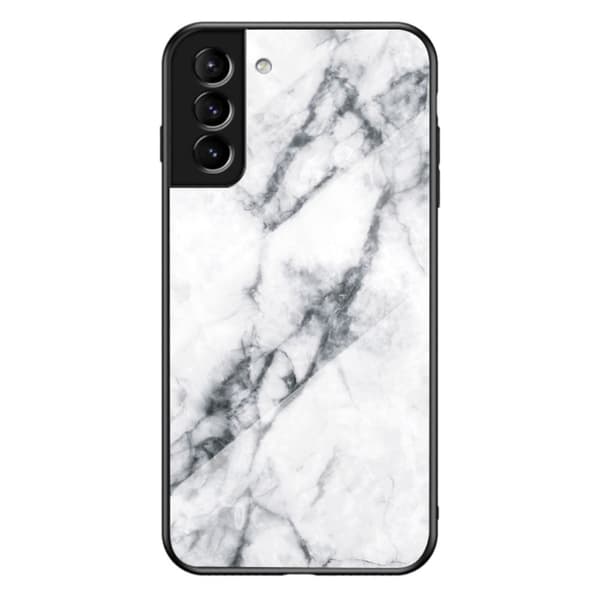 Fantasy Marble Samsung Galaxy S22 Plus Suojakuori - Valkoinen Marble White