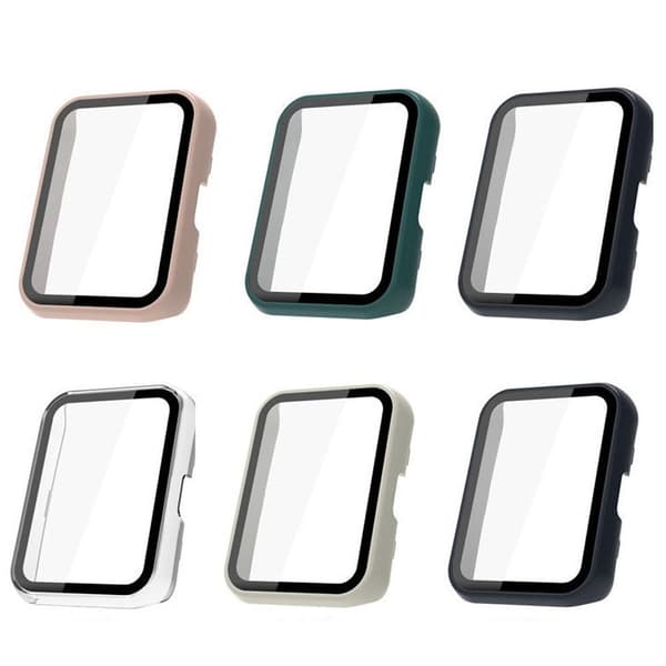 Huawei Watch Fit 2 cover med hærdet glas - Sort Black