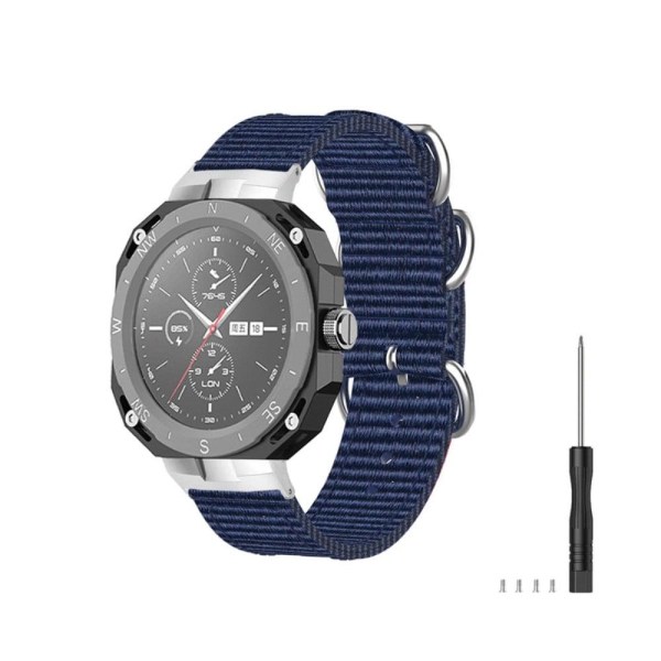 Huawei Watch GT Cyber nylon watch strap - Dark Blue Blue