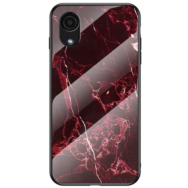 Fantasy Marble Samsung Galaxy A03 Core Suojakuori - Blood Punainen Marble Red