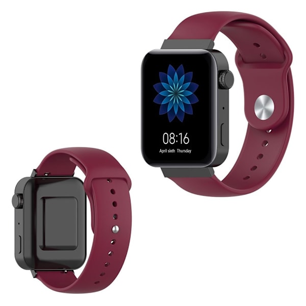 Xiaomi Mi Watch solid farve silikone Urrem - Vinrød Red