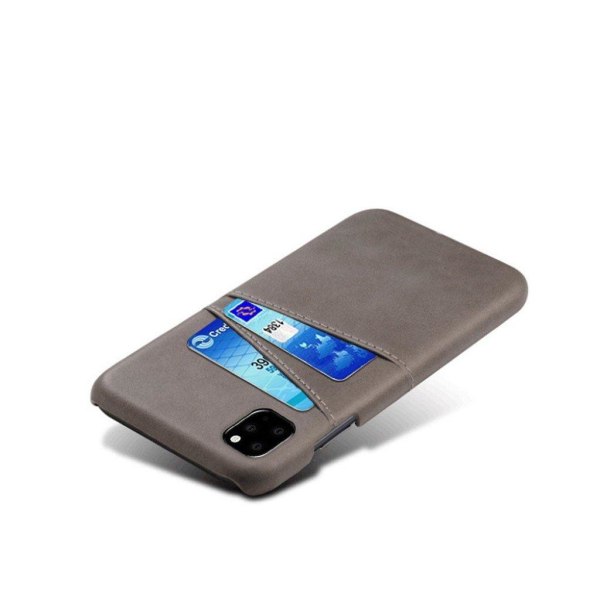 Dual Card iPhone 11 Pro Max kuoret - Harmaa Silver grey