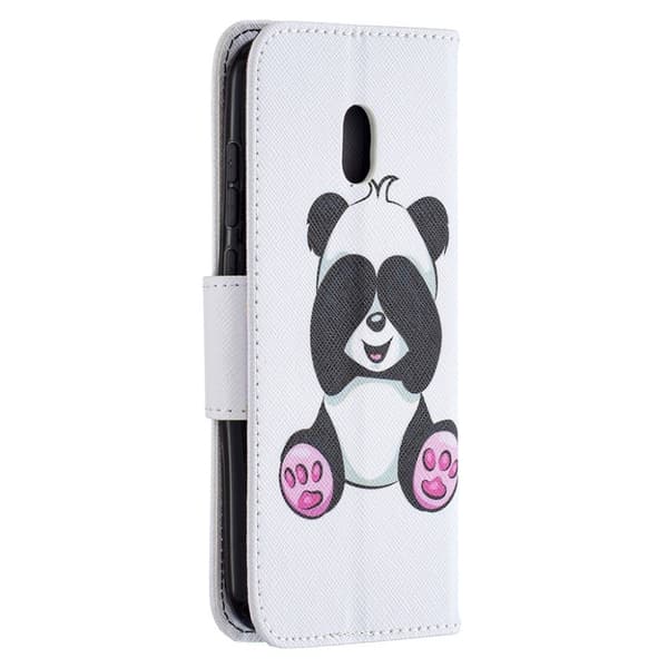 Wonderland Nokia C1 Plus flip kuoret - Panda White