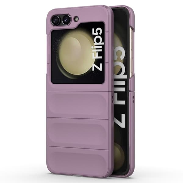 Blødt grebsformet Samsung Galaxy Z Flip5 cover - Lyselilla Purple