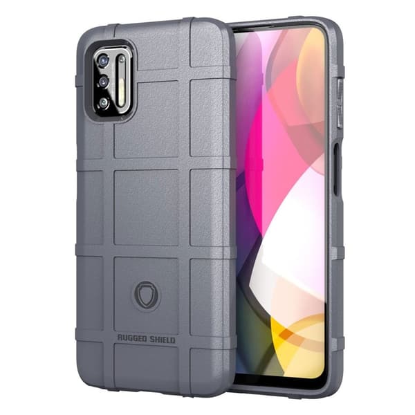 Rugged Shield Motorola Moto G Stylus (2021) kotelot - Harmaa Silver grey