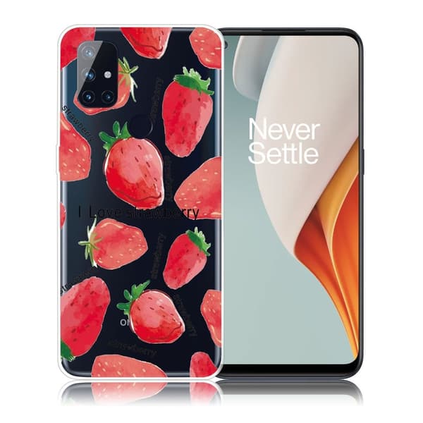 Deco OnePlus Nord N100 skal - Jordgubbe Röd