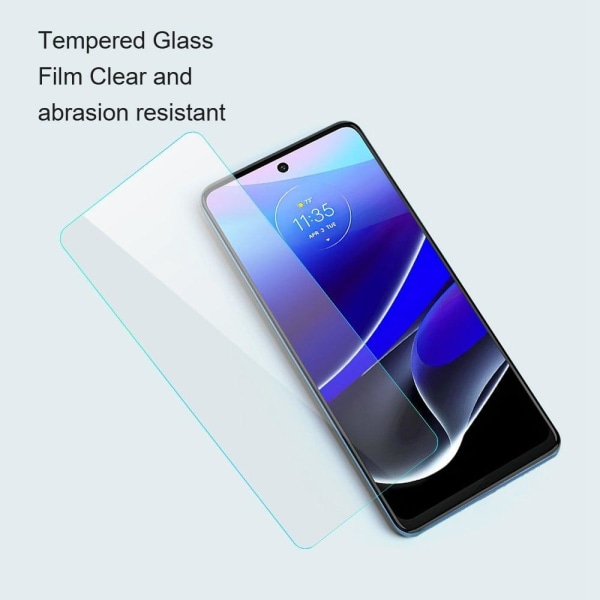 AMORUS arch edge tempered glass screen protector for Motorola Mo Transparent