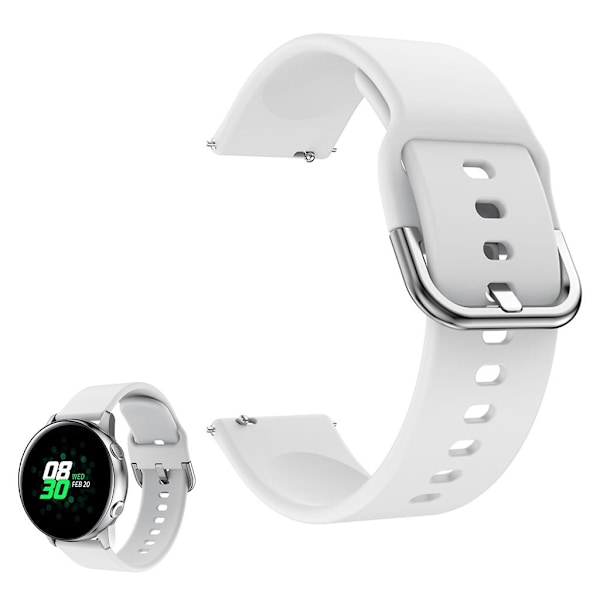 Universal glat silikone-urrem - Hvid White
