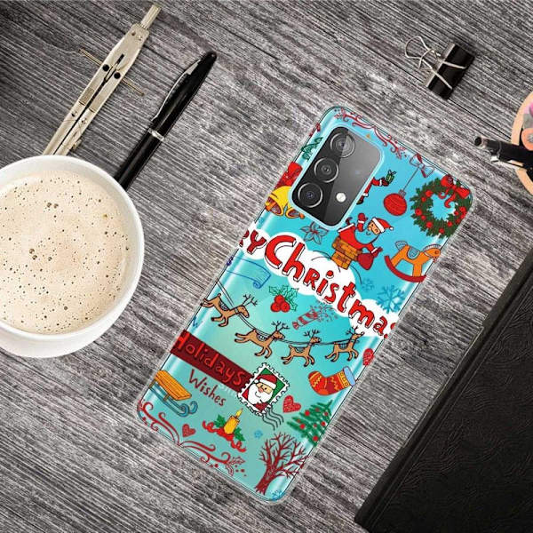 Deco Samsung Galaxy A33 5G kotelot - Joulukoriste Red