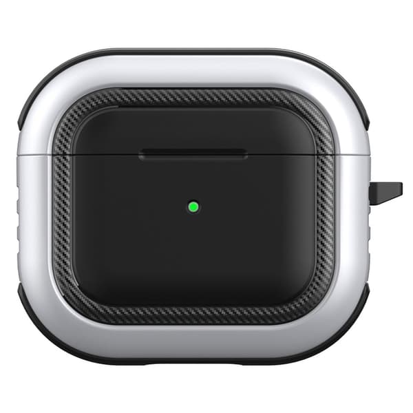 AirPods 3 opladningsetui med spænde - Sort / Hvid White