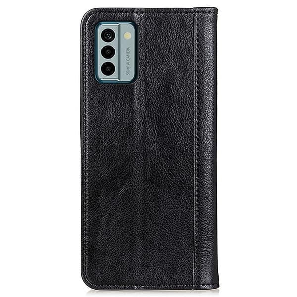 Aito nahkakotelo magneettisuljuksella Nokia G22 - Musta Black
