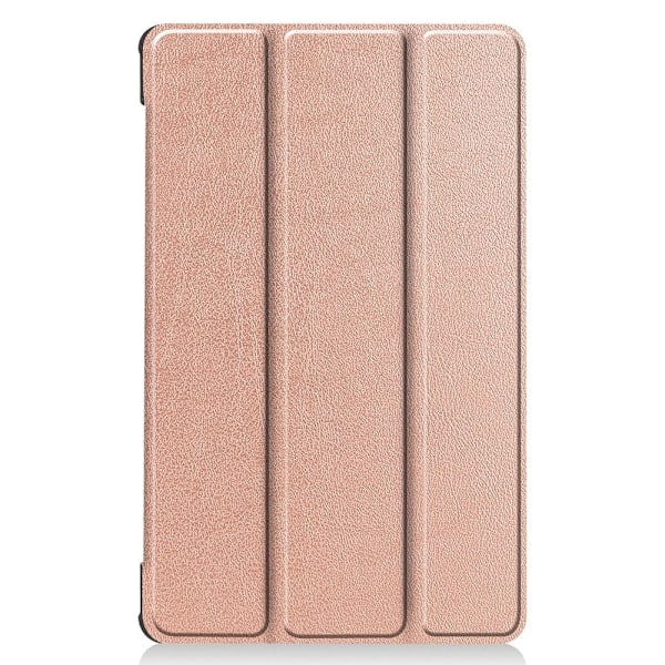Tri-fold läderfodral för Lenovo Tab M8 (3:e generationen) - Roséguld Rosa