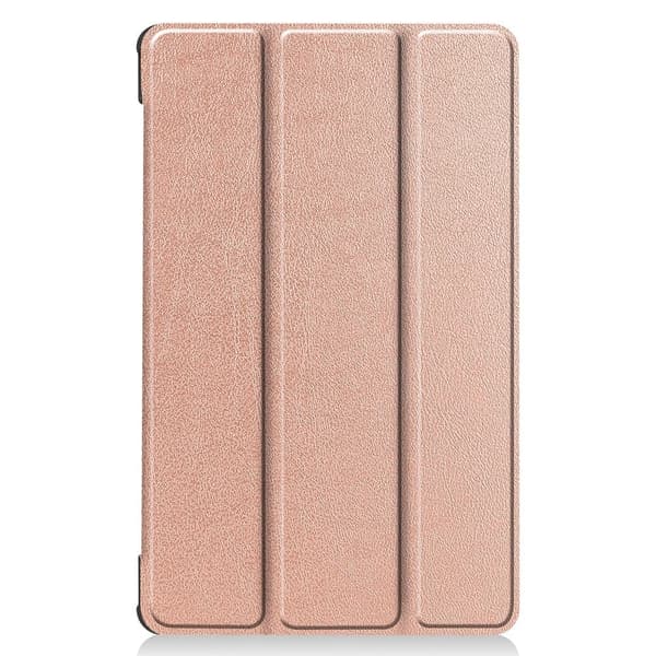 Tri-fold skinnstativveske for Lenovo Tab M8 (3. generasjon) - Rose Gull Pink