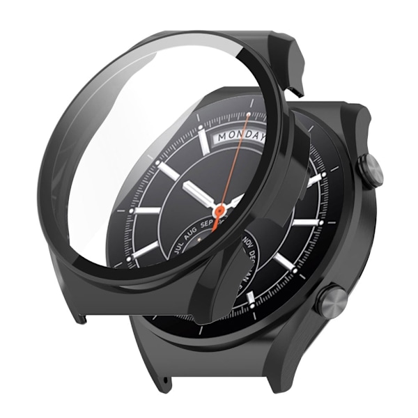 Xiaomi Watch S1 protective cover with tempered glass screen protector - Black Svart