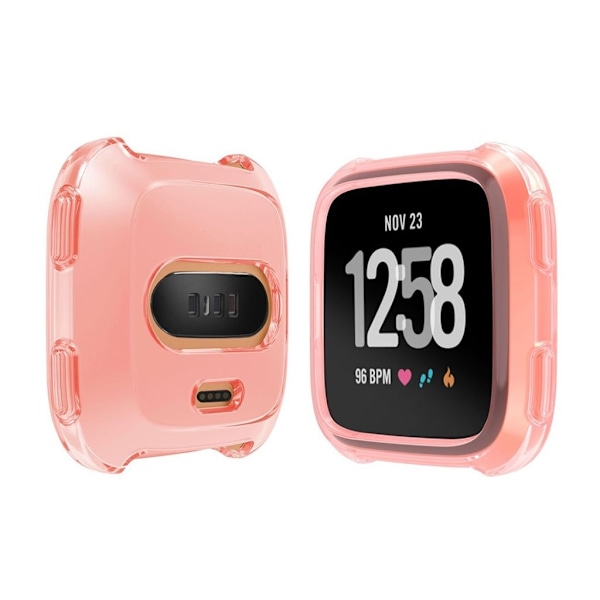 Fitbit Versa fleksibel TPU beskyttende etui - Pink Pink