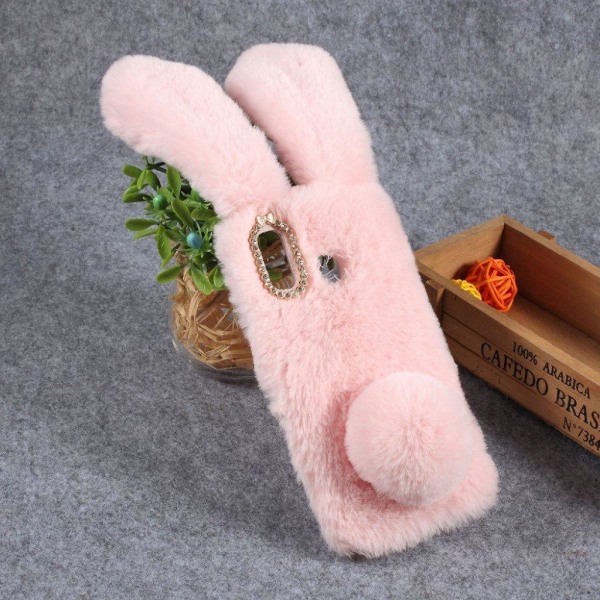 Fluffy Rabbit Samsung Galaxy A30 skal - Rosa Rosa