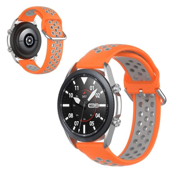 Samsung Galaxy Watch 3 (41mm) bi-farve silikone rem - orange / g Orange