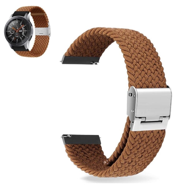 20mm Universal elastic nylon watch strap - Brown Brown