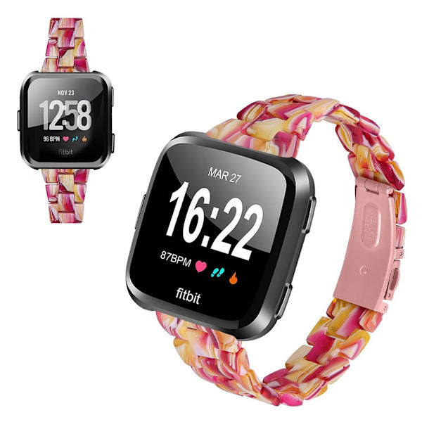 Fitbit Versa 2 / Versa Lite hartsikellon ranneke - Punainen Sekoitus Red