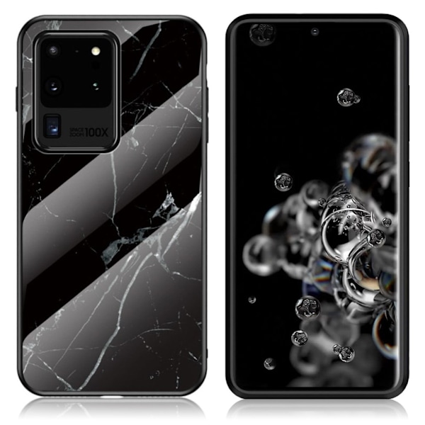 Fantasy Marble Samsung Galaxy S20 Ultra cover - Sort Black
