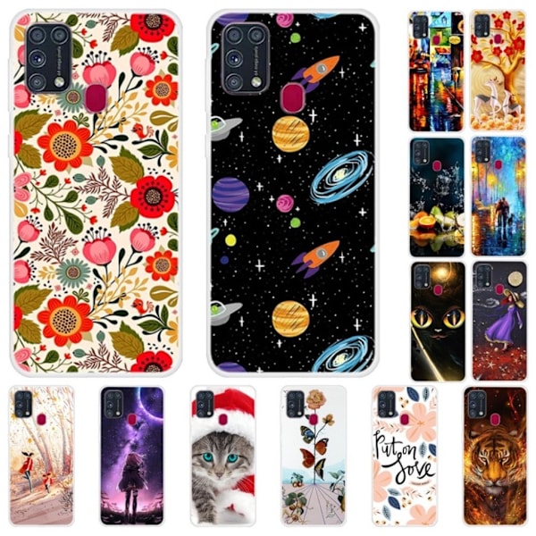 Deco Samsung Galaxy M31 Cover - Glad Løber Multicolor