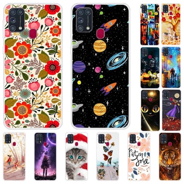 Deco Samsung Galaxy M31 Etui - Glad Running Multicolor