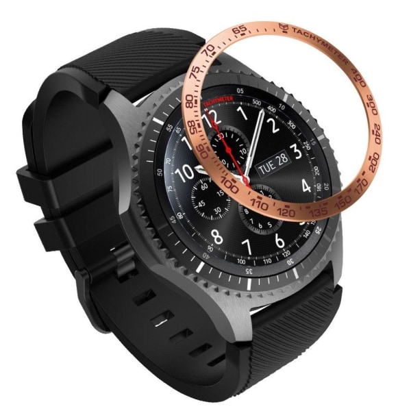 Samsung Gear S3 Frontier metallikellon kehys - Ruusukulta / Punainen Pink