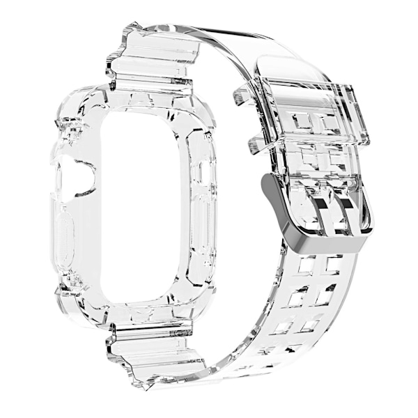 Apple Watch Ultraklart klockarmband med integrerat skydd - Transparent Transparent