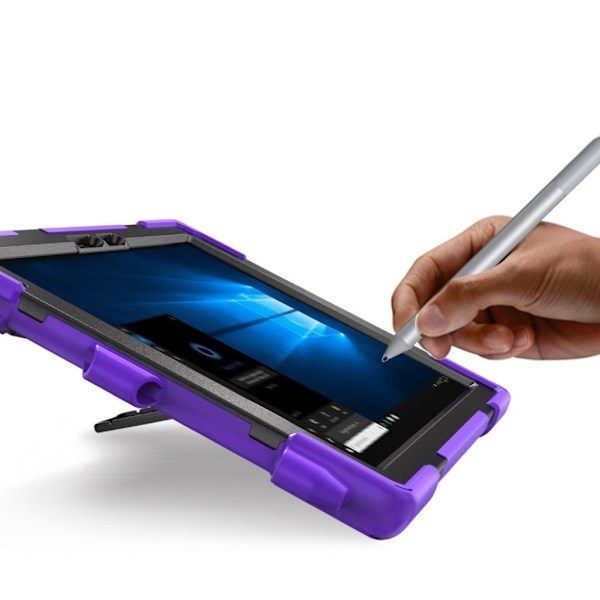 Microsoft Surface Pro 6 X-formet kombi etui - Lilla Purple