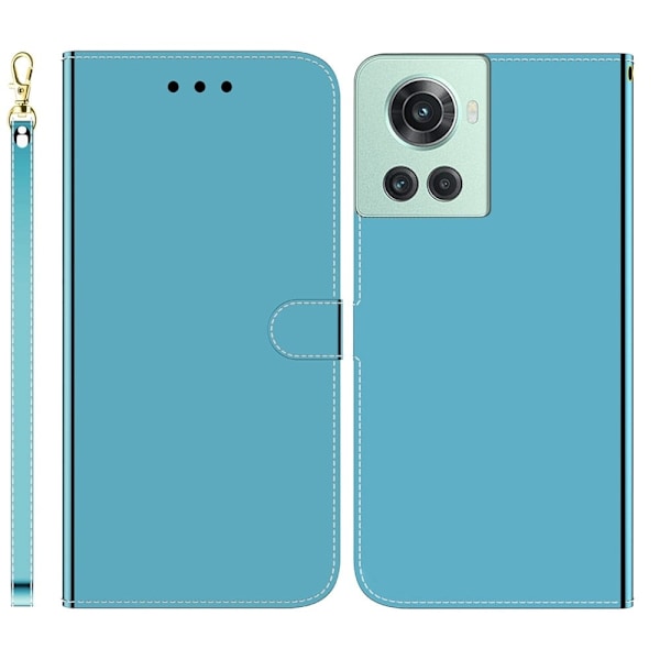Mirror OnePlus 10R / OnePlus Ace flip-etui - Blå Blue