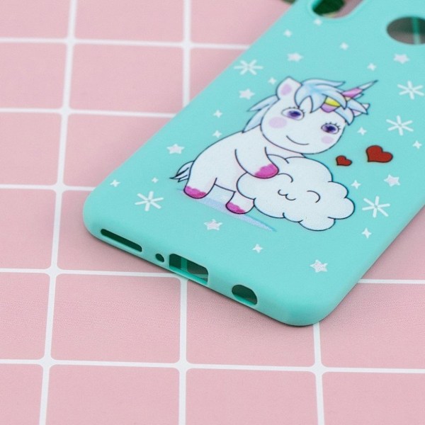 Huawei P30 Lite 3D mønstret etui - Enhjørning Multicolor
