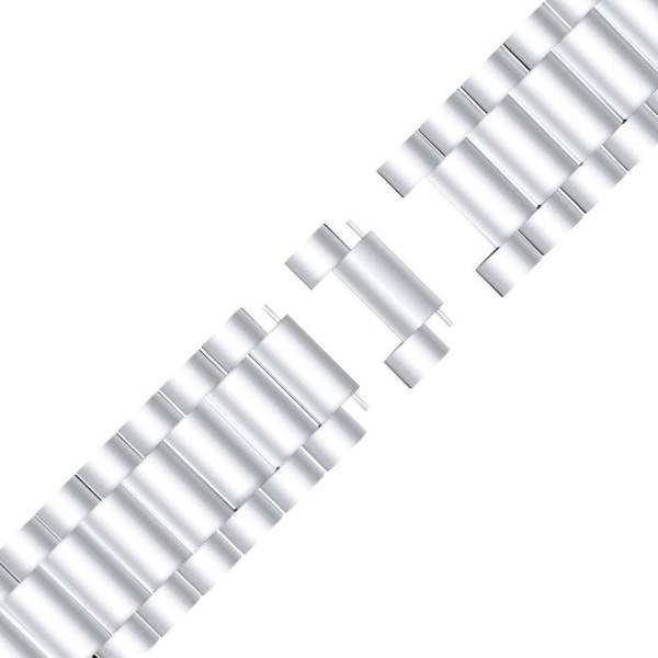 Fitbit Versa 3 / Sense unique rostfritt stål klockarmband - silv Silvergrå
