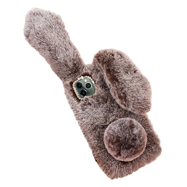 Fluffy Rabbit iPhone 11 Pro skal - Brun Brun
