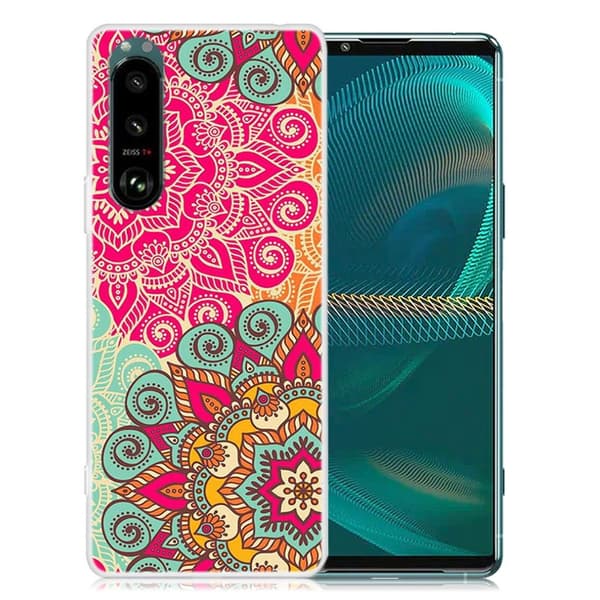 Deco Sony Xperia 5 III Etui - Court Blomst Multicolor