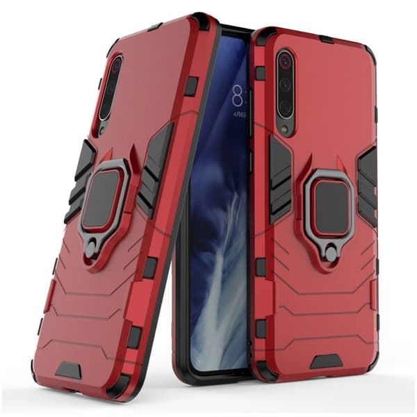 Ring Guard cover - Xiaomi Mi 9 Pro – Rød Red