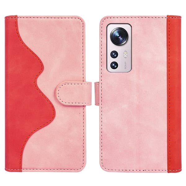 Tofarget lærdeksel for Xiaomi 12 Lite - Rosa Pink